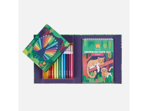 Kreativní sada omalovánek Hidden Pattern - zvířata