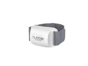Hubble Guardian+ chytrý nositelný monitor spánku a pohody dítěte se základnou, nočním světlem a audio monitorem