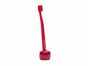 Roots keramický stojánek na zubní kartáček, červený