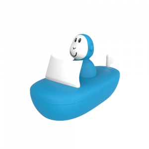 Matchstick Monkey, lodička, modrá