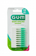 GUM Soft-Picks Regular masážní mezizubní kartáčky s fluoridy, ISO 1, 80 ks