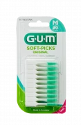 GUM Soft-Picks Regular masážní mezizubní kartáčky s fluoridy, ISO 1, 80 ks