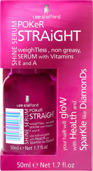 Lee Stafford Poker Straight Shine Serum Sérum pro lesk narovnávaných vlasů, 50 ml