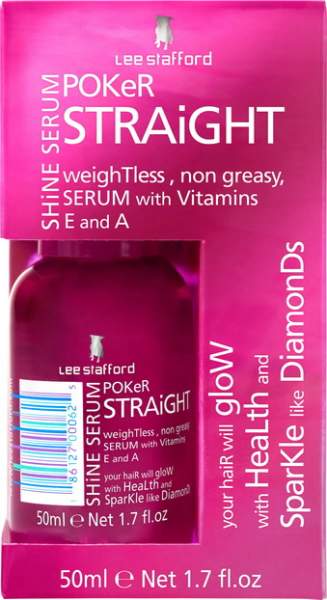 Lee Stafford Poker Straight Shine Serum Sérum pro lesk narovnávaných vlasů, 50 ml