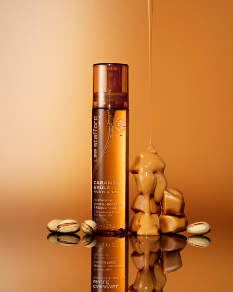 Lee Stafford Hair Perfume Mist Caramel Brûlée, parfémovaná vlasová mlha, 80 ml
