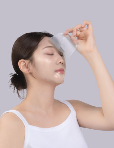 Kocostar a.m. Sunday Happy Hydrogel Mask Hydratační pleťová maska, 1 ks