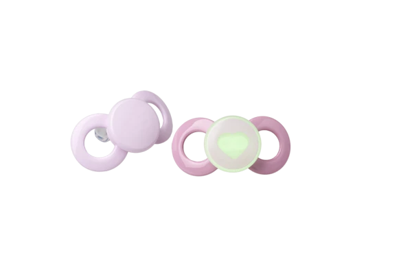 Dentistar Day & Night Soother, denní a noční dudlík, 0-6 měsíců, růžový