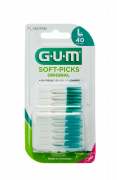 GUM Soft-Picks Large masážní mezizubní kartáčky s fluoridy, ISO 2, 40 ks