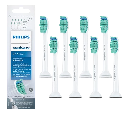 Philips Sonicare ProResults HX6018/07 Standardní velikost hlavice sonického kartáčku, 8 ks