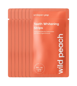 Pop Wild Peach Teeth Whitening Strips, bělicí pásky na zuby (7x2 ks)
