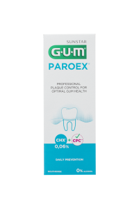 GUM PAROEX ústní voda (výplach, CHX 0,06 % + CPC 0,05 %), 500 ml (poničený obal)
