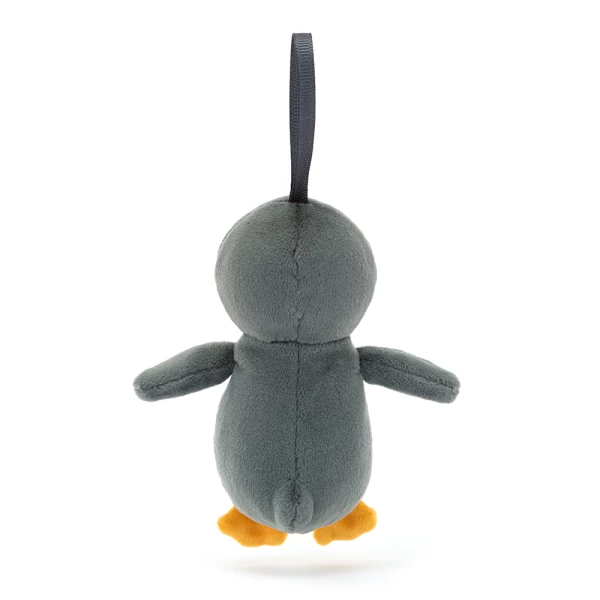 Jellycat Vánoční závěsná ozdoba tučnák 10 cm