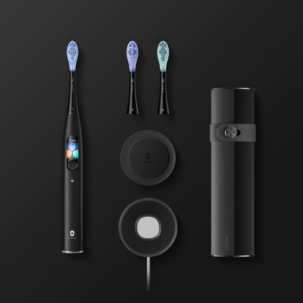 Oclean X Ultra Set Black pouzdro a sonický kartáček, černý