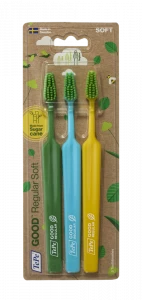 TePe GOOD Regular soft, sada zubních kartáčků, 2+1 zdarma
