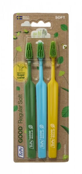 TePe GOOD Regular soft, sada zubních kartáčků, 2+1 zdarma