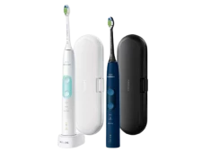 Philips Sonicare 5100 HX6851/34 White and Navy blue 1+1 Sonické elektrické zubní kartáčky