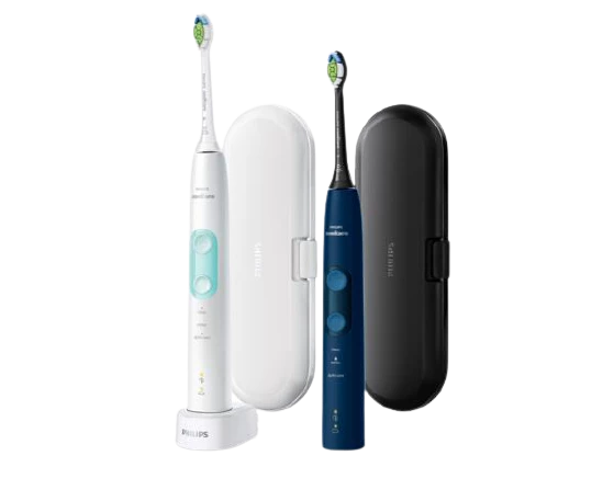 Philips Sonicare ProtectiveClean 5100 NavyBlue/White HX6851/34, sonický kartáček (2 těla) (poničený obal)