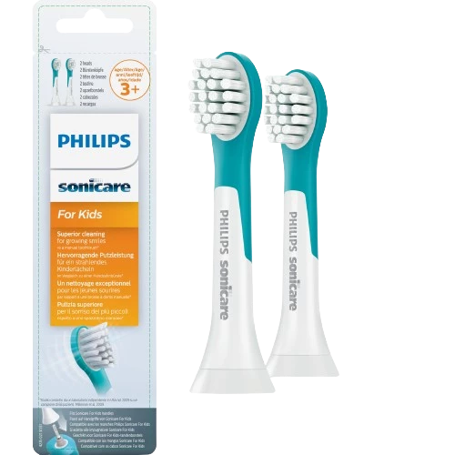 Philips Sonicare for Kids Mini HX6032/33 Kompaktní velikost hlavice sonického kartáčku pro děti od 3 let, 2 ks