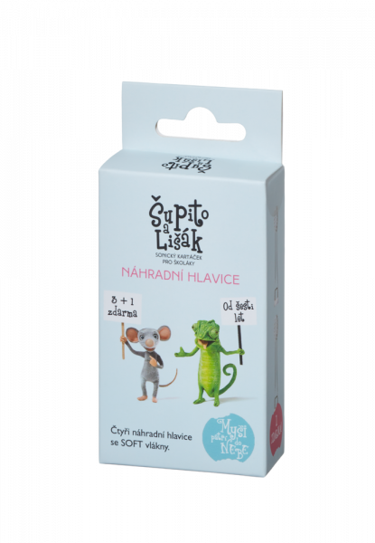 Šupito a Lišák náhradní kartáčkové hlavice, 3+1 zdarma