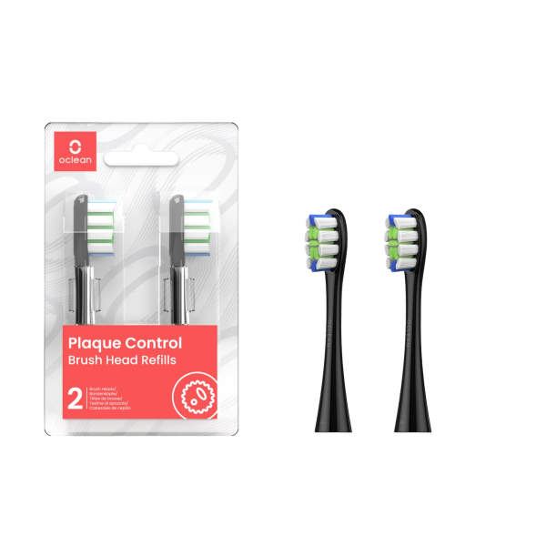 Oclean náhradní hlavice Plaque Control Medium (Professional Clean), P1C5 B02 - 2 ks, černé