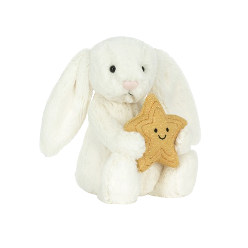 Jellycat krémový králíček s hvězdou