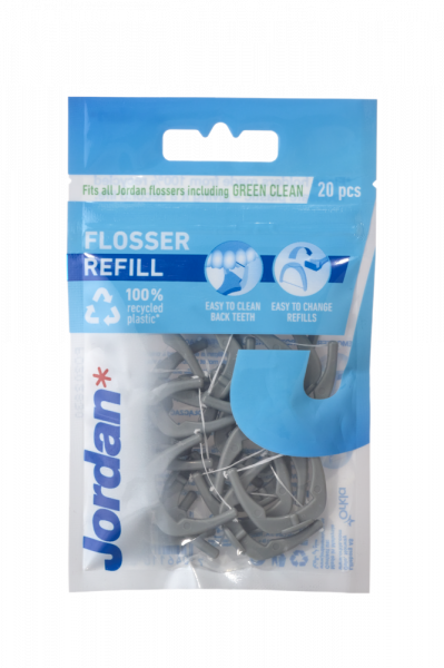 Jordan Green Clean Flosser náhradní luky s nití pro mezizubní čištění, 20 ks