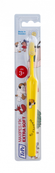 TePe Kids x-soft, dětský zubní kartáček s Maxipsem Fíkem