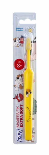 TePe Kids x-soft, dětský zubní kartáček s Maxipsem Fíkem