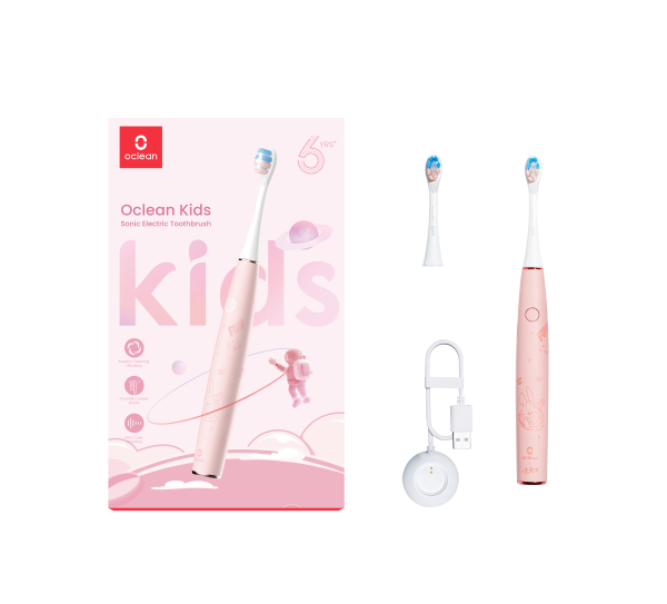 Oclean Kids Pink sonický kartáček, růžový
