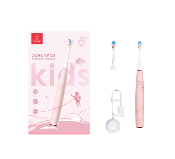 Oclean Kids Pink sonický kartáček, růžový