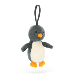 Jellycat Vánoční závěsná ozdoba tučnák 10 cm