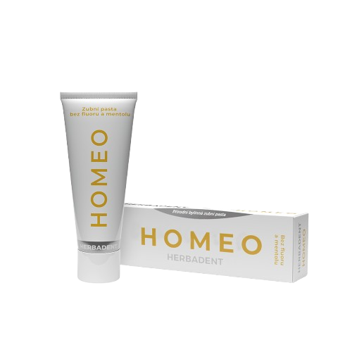 Herbadent HOMEO bylinná zubní pasta bez fluoridu a mentolu 75g
