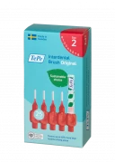 TePe Original mezizubní kartáčky z bioplastu 0,5 mm, červené, 25 ks