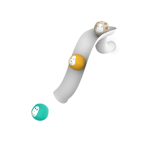 Matchstick Monkey, klouzačka, bílá