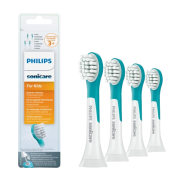 Philips Sonicare for Kids Mini HX6034/33 Kompaktní velikost hlavice sonického kartáčku pro děti od 3 let, 4 ks