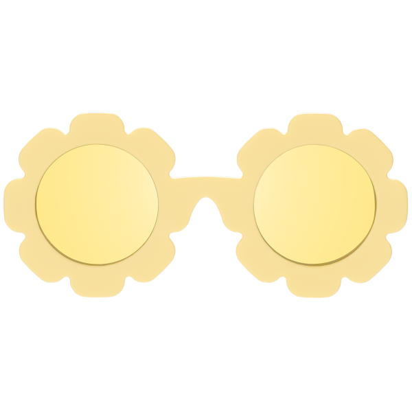 BABIATORS Polarized Flowers Sun Ray, polarizační sluneční brýle žluté, 3-5 let