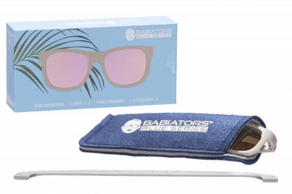 BABIATORS The Hipster polarizační sluneční brýle, pudrové, 0-2 let