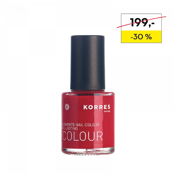 KORRES Nail Colour CORAL RED 48 - pečující lak na nehty odstín 48, 10 ml 