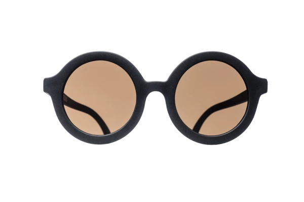 BABIATORS Original Round Jet Black, sluneční brýle černé, 0-2 roky