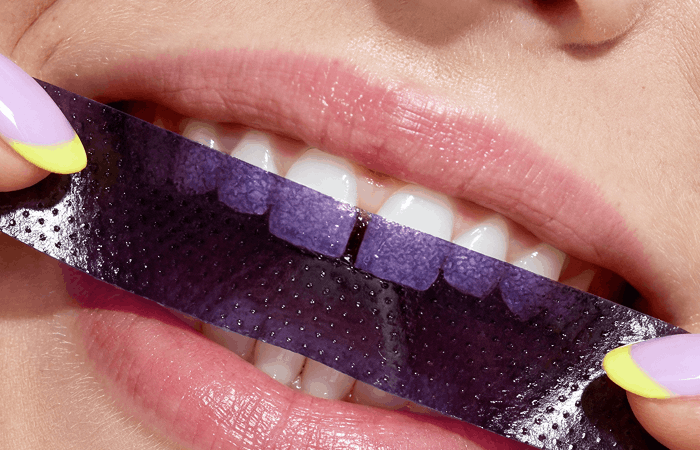 Bělicí pásky POP Purple Whitening Strips