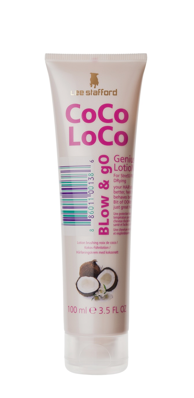 Lee Stafford CoCo LoCo Blow & Go Genius Lotion hydratační mléko pro fénované vlasy, 100 ml