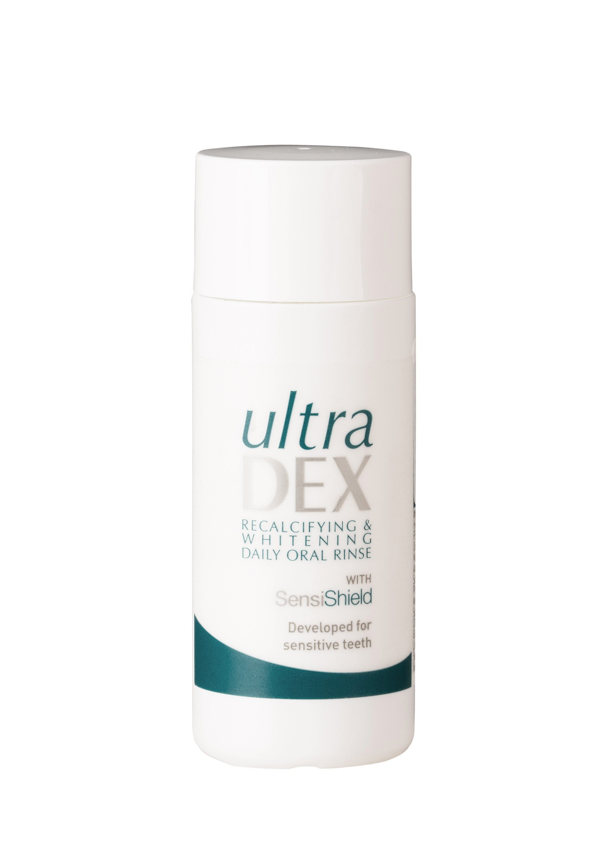 UltraDEX cestovní ústní výplach remineralizační a bělicí, 50 ml