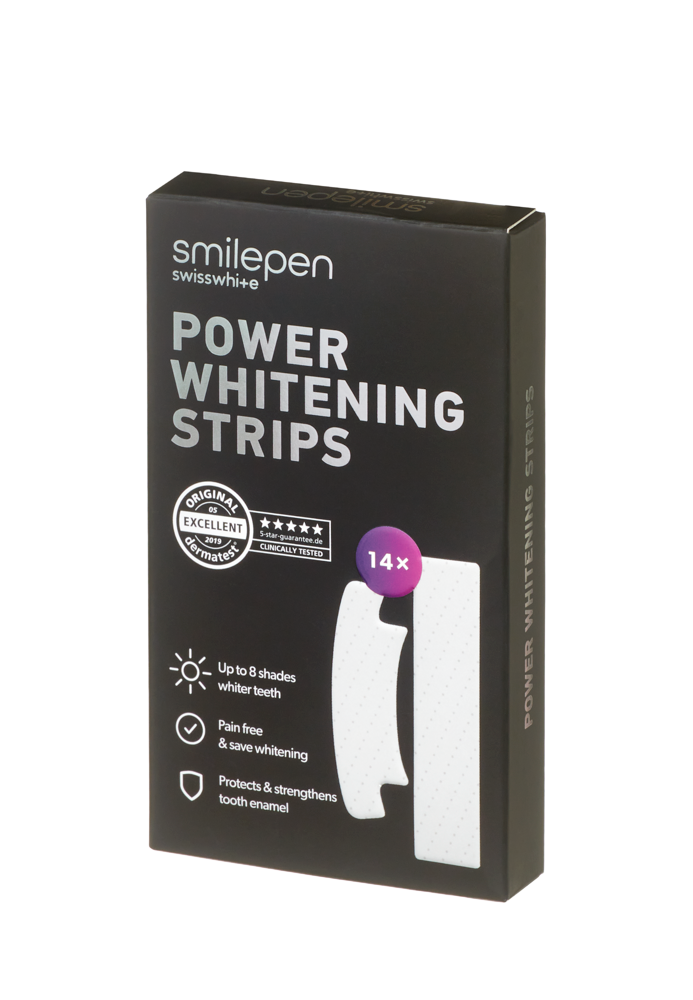 Smilepen Power Whitening Strips, sada bělicích pásek na zuby (14×2